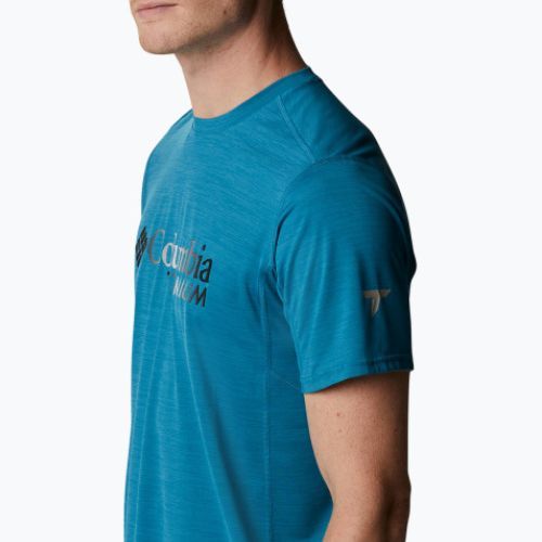 Pánské trekingové tričko Columbia Titan Pass Graphic Tee modré 1991471