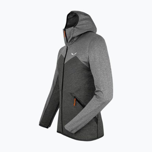 Salewa pánská fleecová mikina Puez Melange PL FZ Hoody šedá 00-0000027386