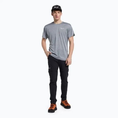 Salewa pánské trekové tričko Puez Melange Dry grey 00-0000026537