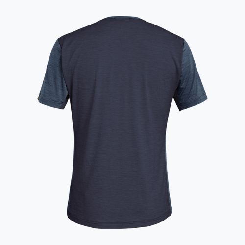 Pánské trekové tričko Salewa Puez Hybrid 2 Dry premium navy melange 00-0000027397