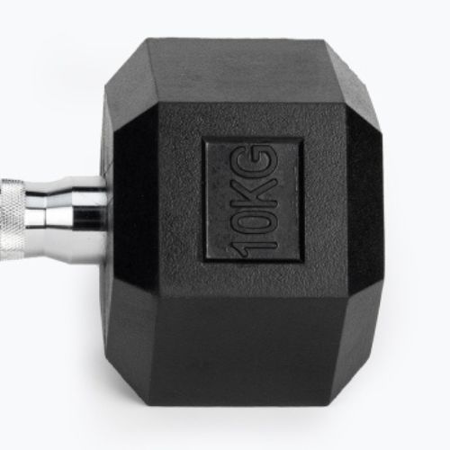 Pogumovaná činka XTREXO Hex HXD100 10 kg