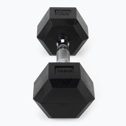 Pogumovaná činka XTREXO Hex HXD50 5 kg