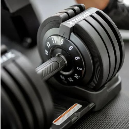 Nastavitelná činka XTREXO TXO-B4W002 24 kg black
