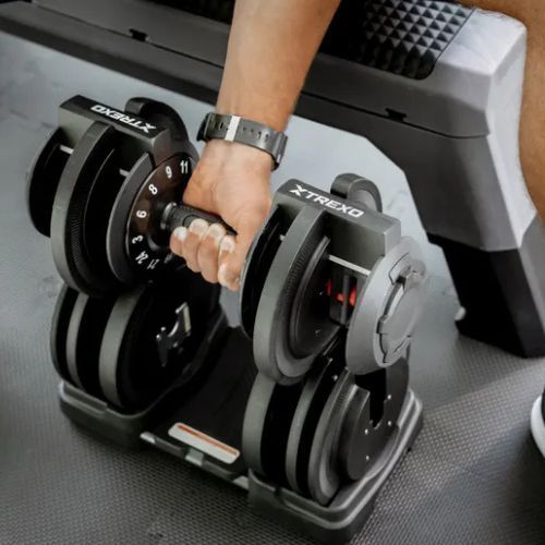 Nastavitelná činka XTREXO TXO-B4W002 24 kg black