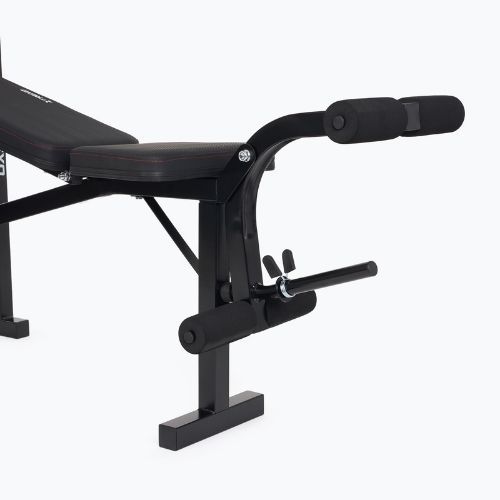 Posilovací lavice XTREXO BenchFit Lite se stojanem a činkou black