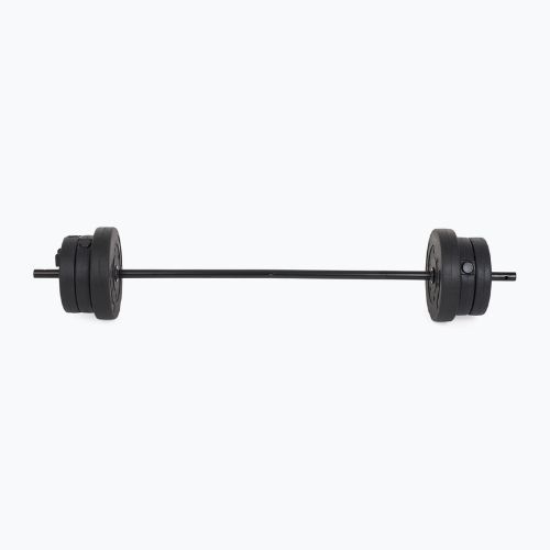 Posilovací lavice XTREXO BenchFit Lite se stojanem a činkou black