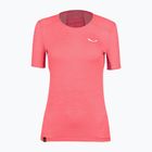 Salewa Puez Graphic 2 Dry dámské trekové tričko růžové 00-0000027400