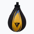 Boxerský perleťový míč RDX Speed Ball Leather Multi černo-žlutá 2SBL-S2YU 2