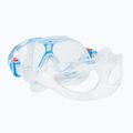Dětský šnorchlovací set  AQUASTIC Maska + Ploutve + Šnorchl modrý MSFK-01SN 14