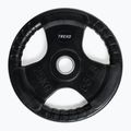 Pogumované litinové závaží XTREXO černé RW25 25 kg 3