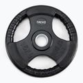 Pogumované litinové závaží XTREXO černé RW15 15 kg 3
