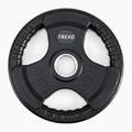 Pogumované litinové závaží XTREXO černé RW10 10 kg 3