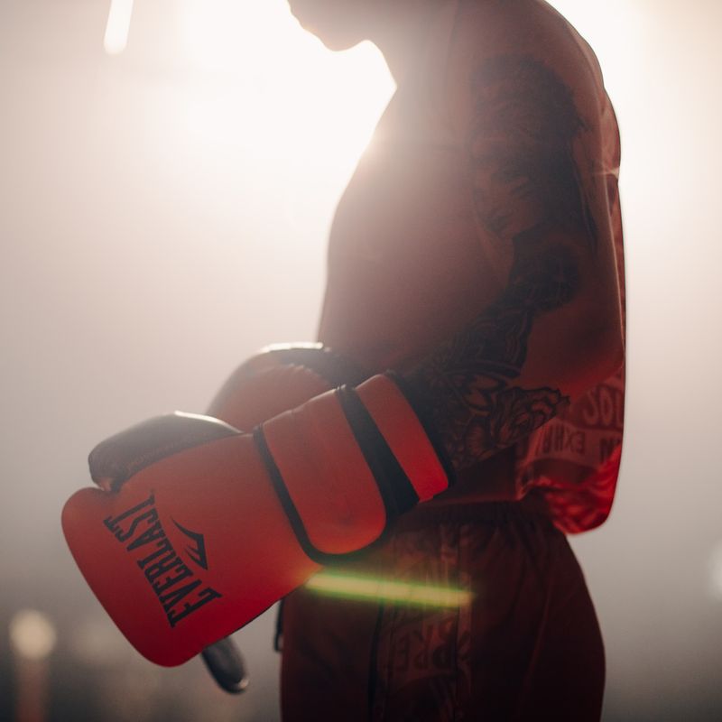 Pánské boxerské rukavice EVERLAST Powerlock Pu červené EV2200 RED-10 oz. 6