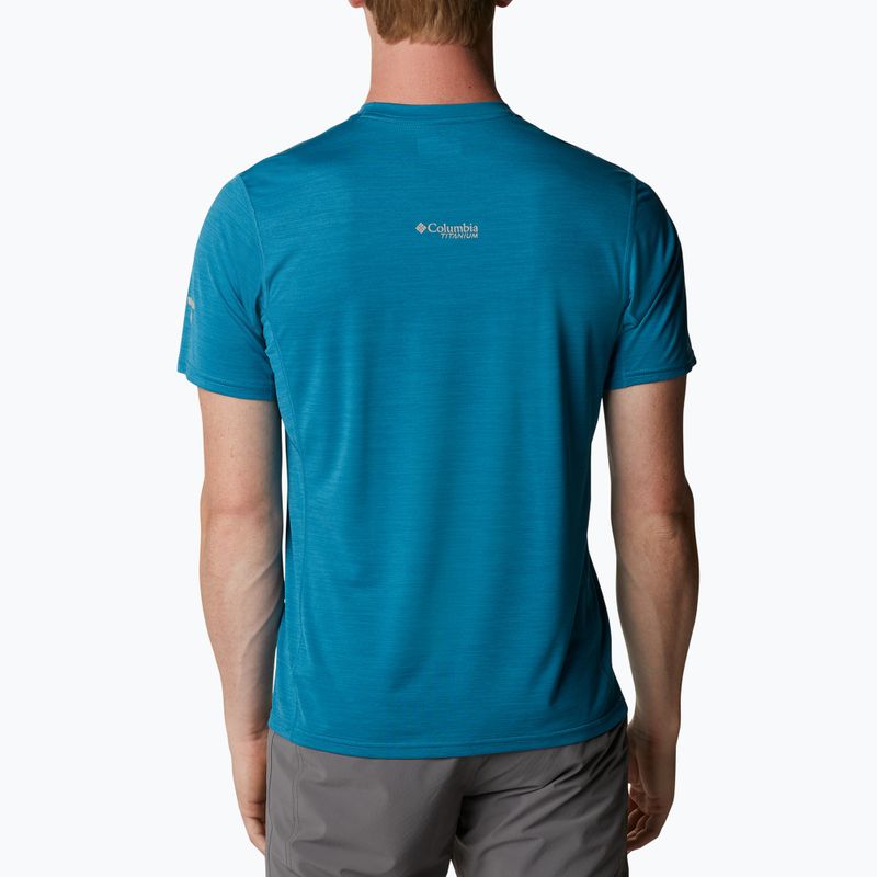Pánské trekingové tričko Columbia Titan Pass Graphic Tee modré 1991471 2