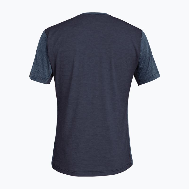 Pánské trekové tričko Salewa Puez Hybrid 2 Dry premium navy melange 00-0000027397 2