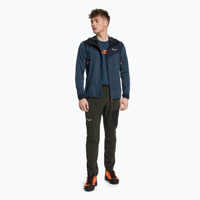 Pánská fleecová mikina Salewa Agner Hybrid PL/DST FZ Hoody navy blue 00-0000027371 2