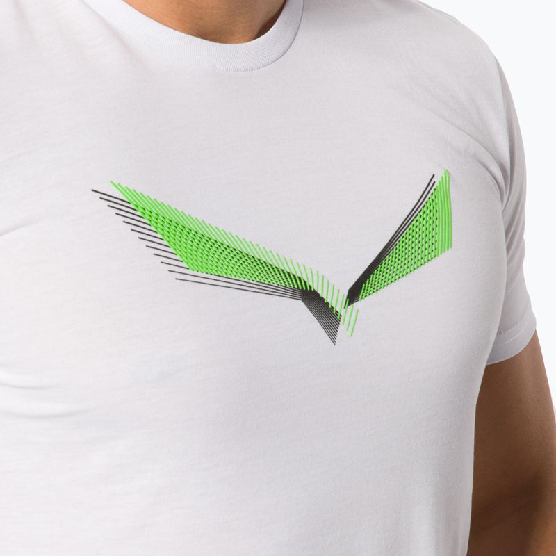 Pánské trekové tričko Salewa Lines Graphic Dry white 00-0000028065 4