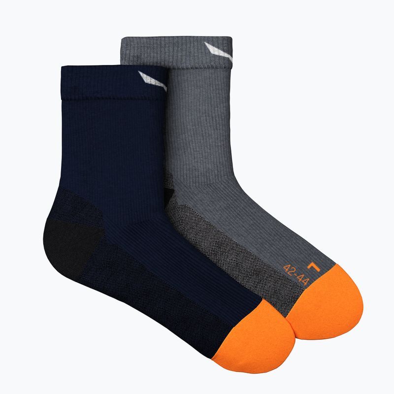 Salewa MTN TRN AM pánské trekingové ponožky navy blue-grey 00-0000069034 2