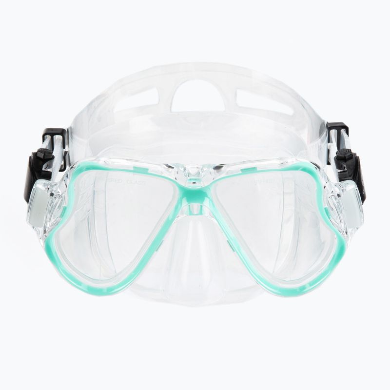 Šnorchlovací set  AQUASTIC Maska + Šnorchl modrý MSA-01N 3