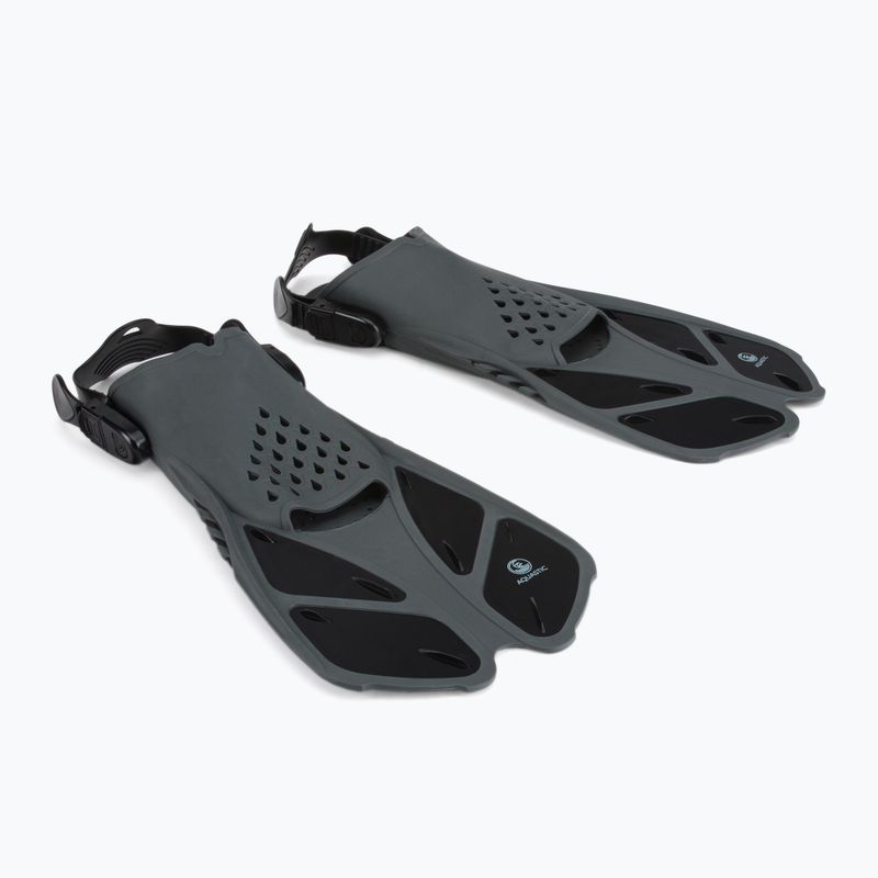 Šnorchlovací set  AQUASTIC Maska + Šnorchl černý SMFK-01SC 3