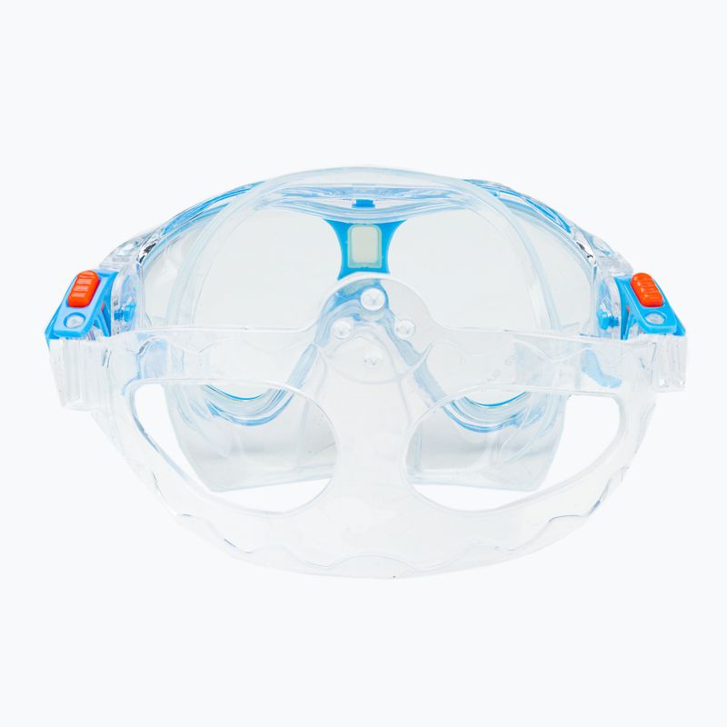 Dětský šnorchlovací set  AQUASTIC Maska + Ploutve + Šnorchl modrý MSFK-01SN 15