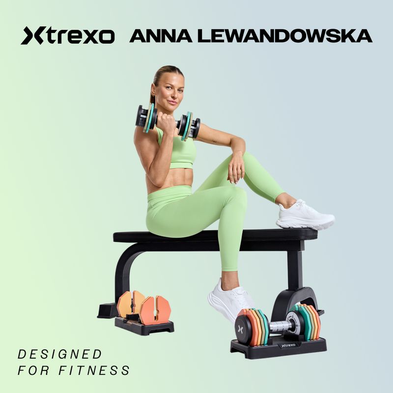 Nastavitelná činka XTREXO TXO-B4W002 24 kg black 2