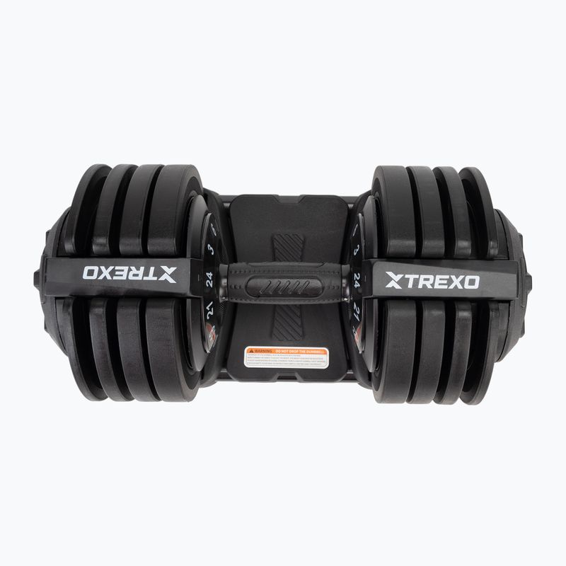 Nastavitelná činka XTREXO TXO-B4W002 24 kg black 9