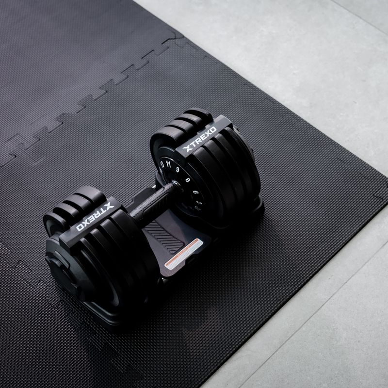 Nastavitelná činka XTREXO TXO-B4W002 24 kg black 12