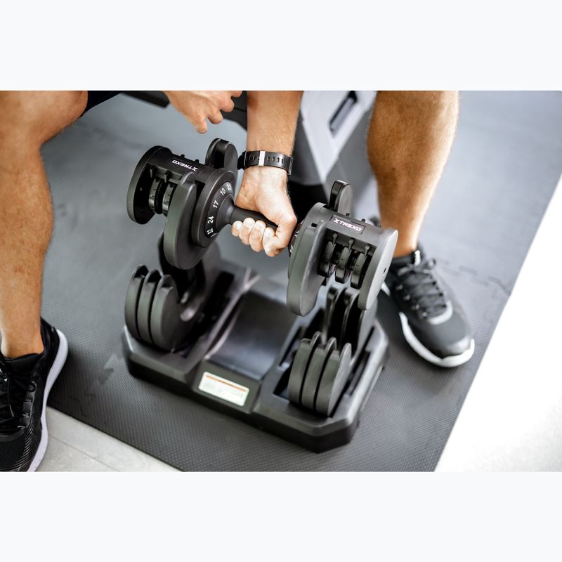 Nastavitelná činka XTREXO TXO-B4W005 32 kg black 4