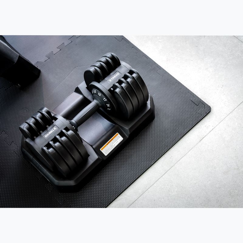 Nastavitelná činka XTREXO TXO-B4W005 32 kg black 11