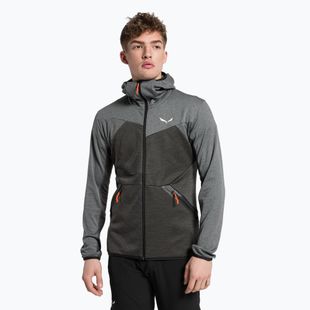 Salewa pánská fleecová mikina Puez Melange PL FZ Hoody šedá 00-0000027386