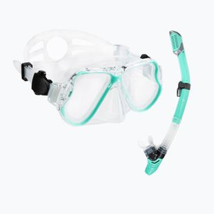 Šnorchlovací set  AQUASTIC Maska + Šnorchl modrý MSA-01N